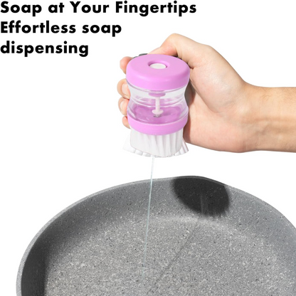 Plastic Wash Basin Brush Cleaner With Liquid
