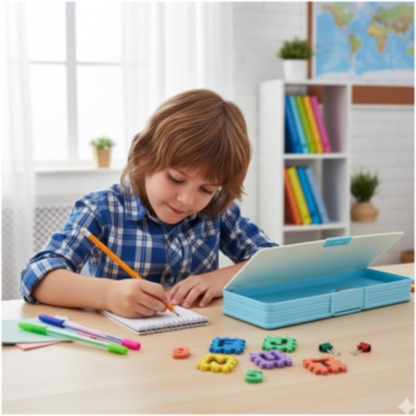 Double Sided Magnetic Pencil Box