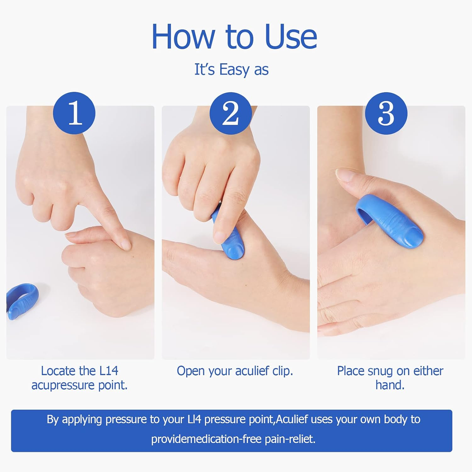 Magnetic Migraine Relief Clip