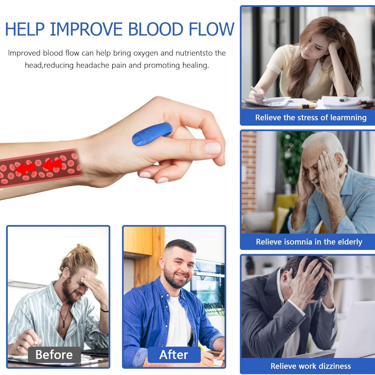 Magnetic Migraine Relief Clip