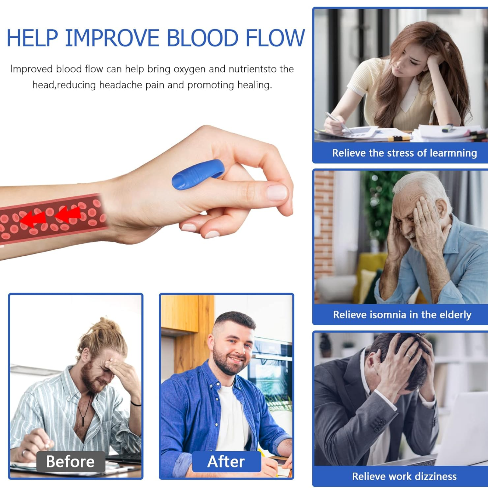 Magnetic Migraine Relief Clip