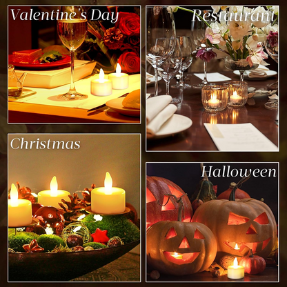 Flameless Floating Tea Lights (24 Pc)
