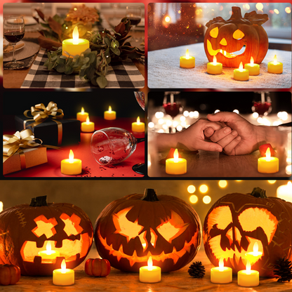 Flameless Floating Tea Lights (24 Pc)