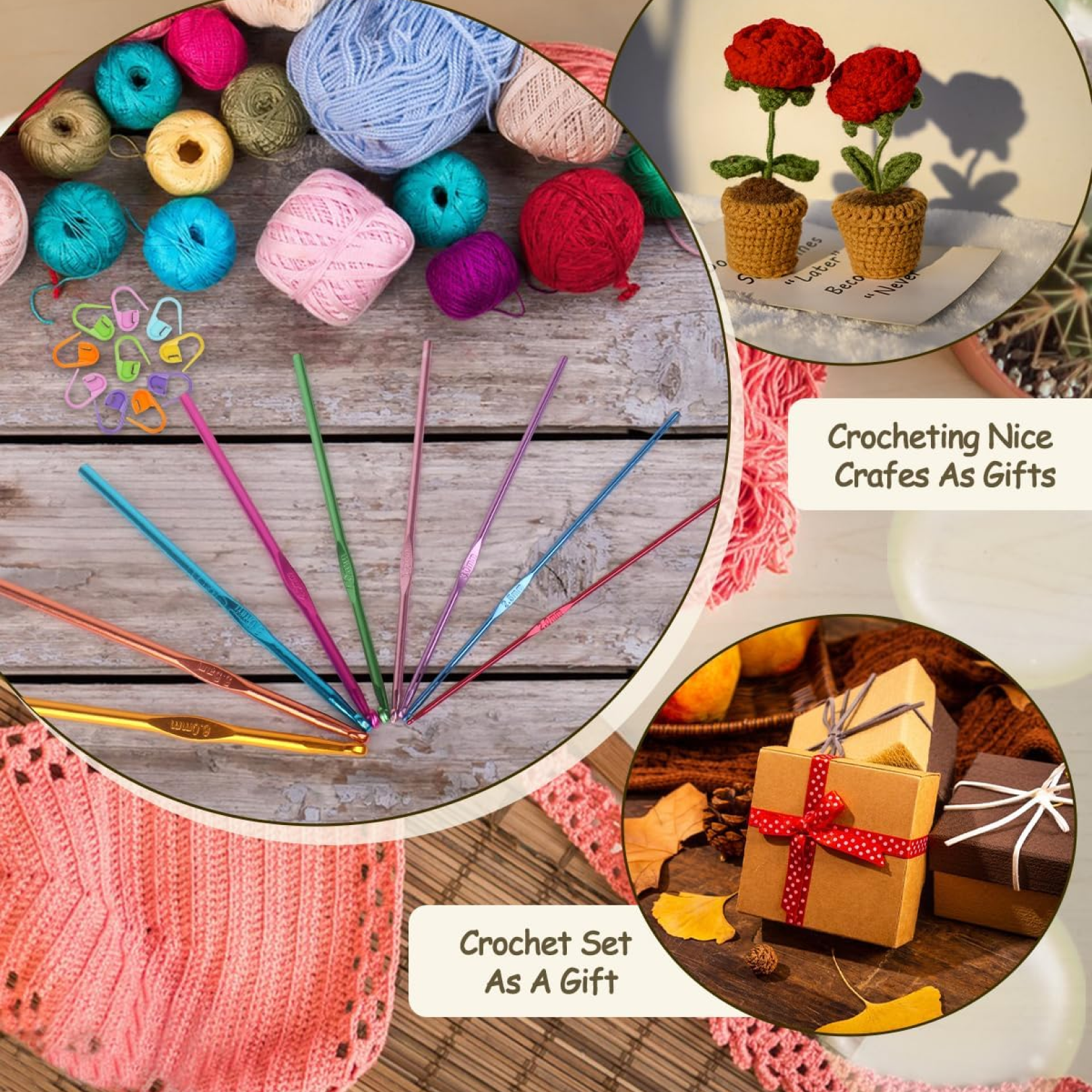 Aluminium Crochet Needle Set