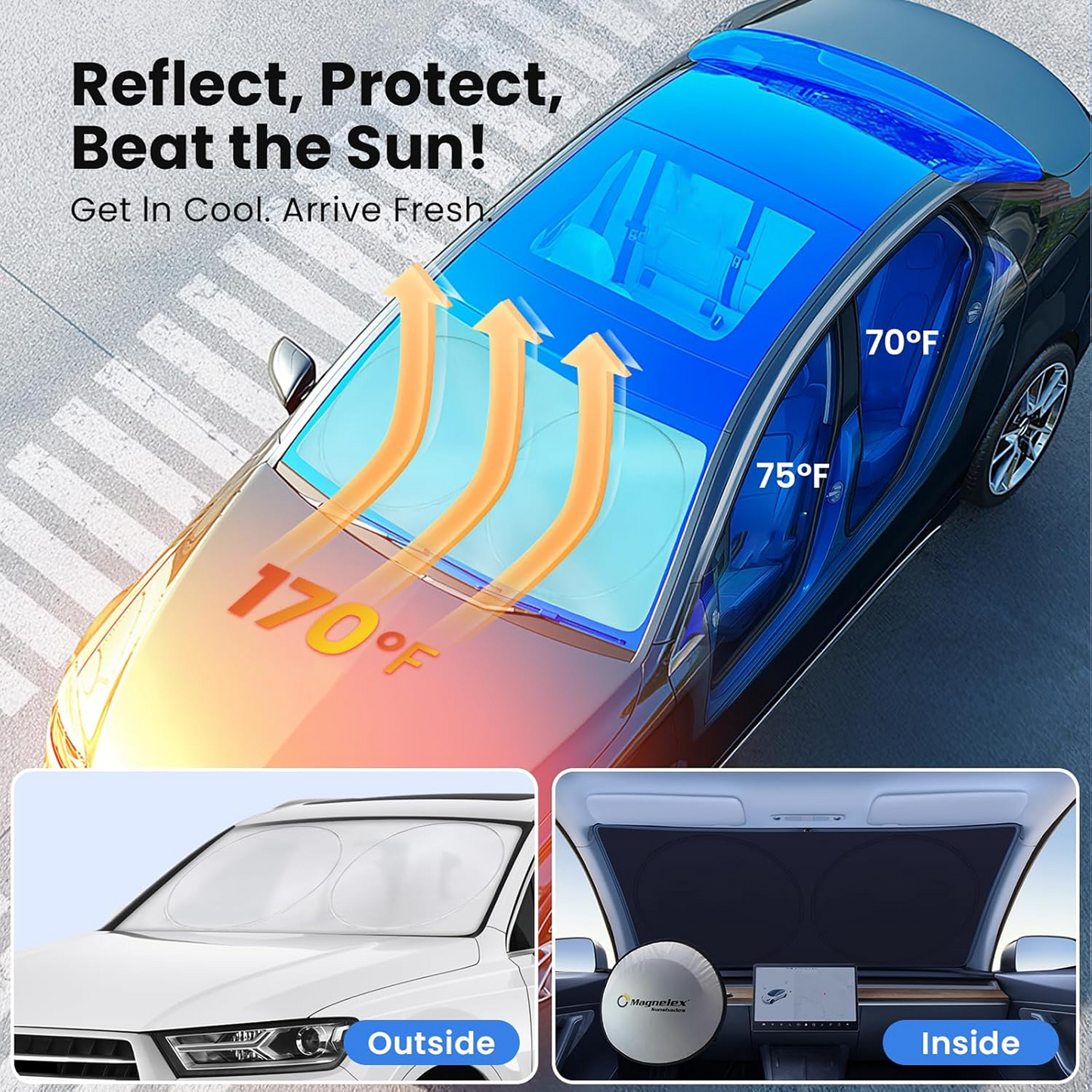 Car Windshield Umbrella Shade