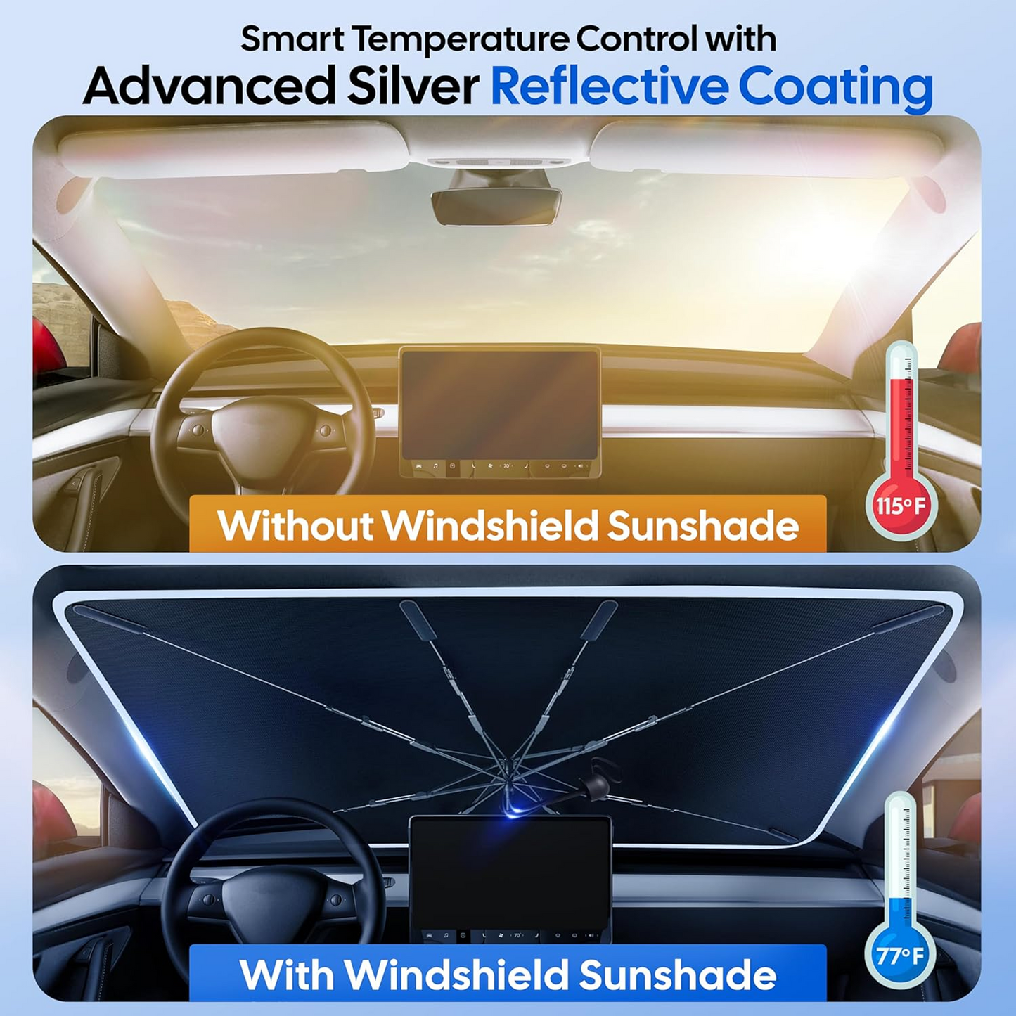 Car Windshield Umbrella Shade
