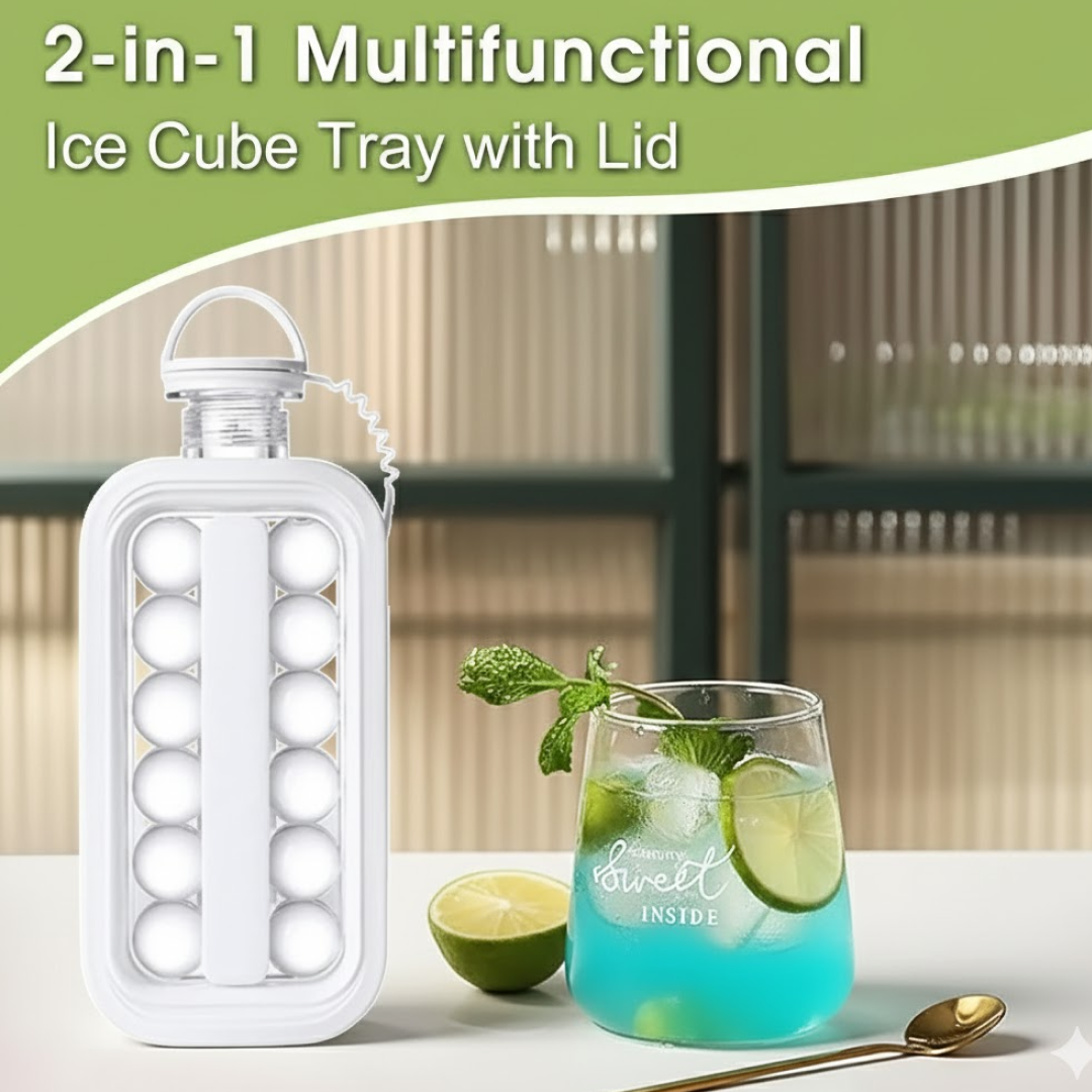 2-in-1 Ice Ball Maker Bottle