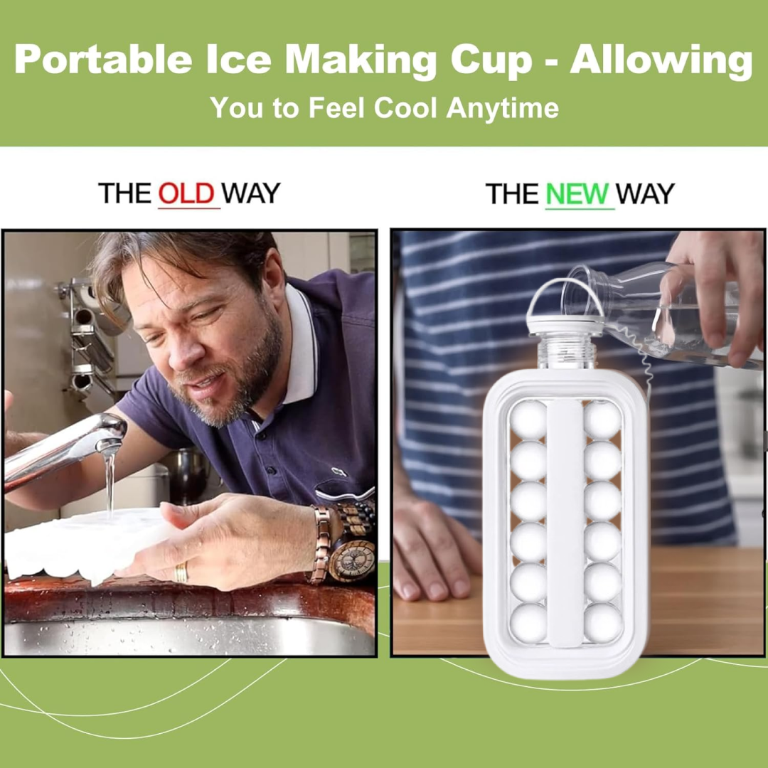 2-in-1 Ice Ball Maker Bottle