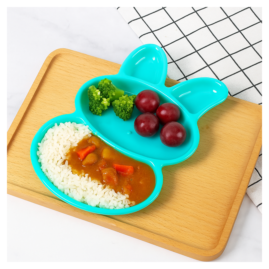 Rabbit Shape Kids Dish Set – 6 Pcs