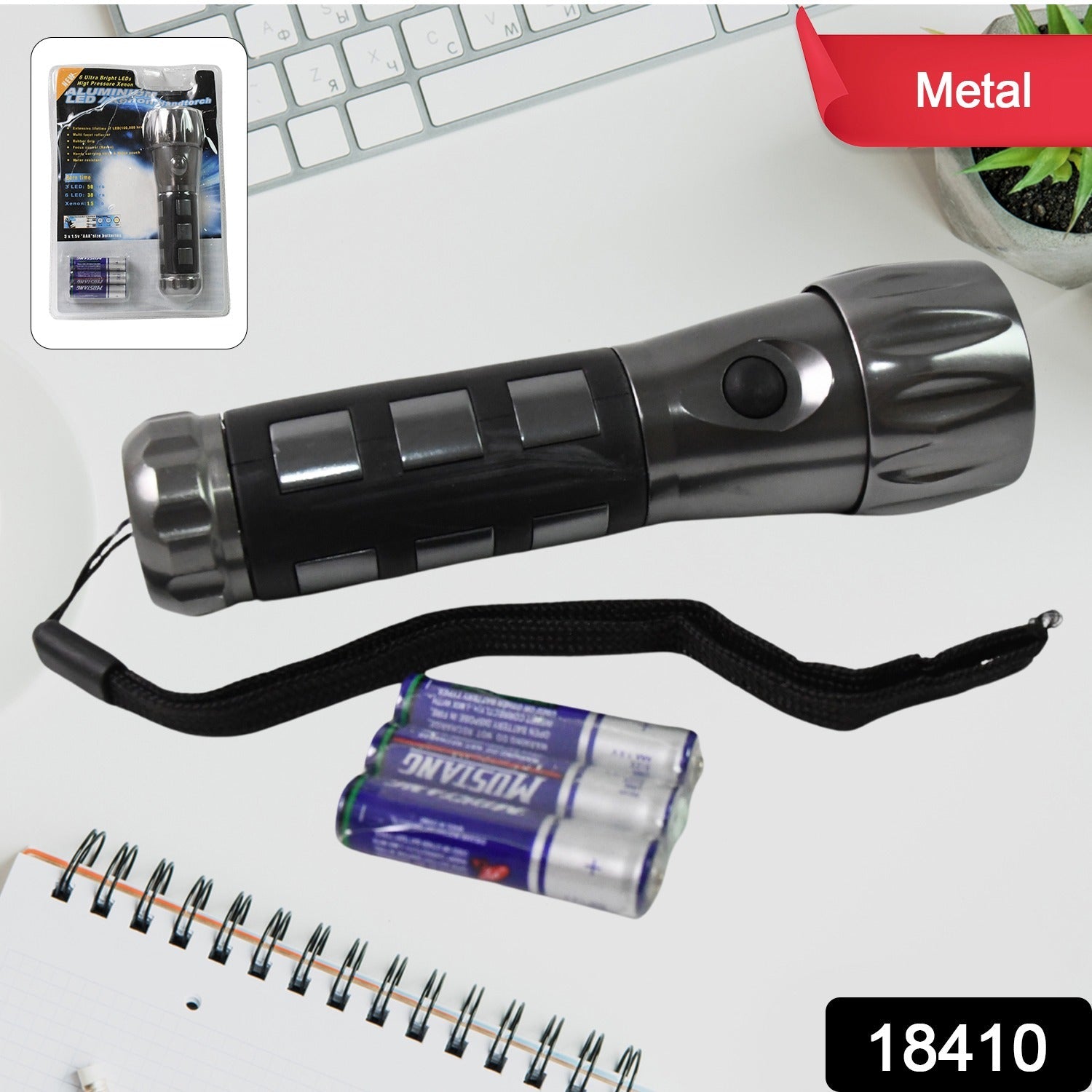 Aluminium Ledxenon Rubber Grip