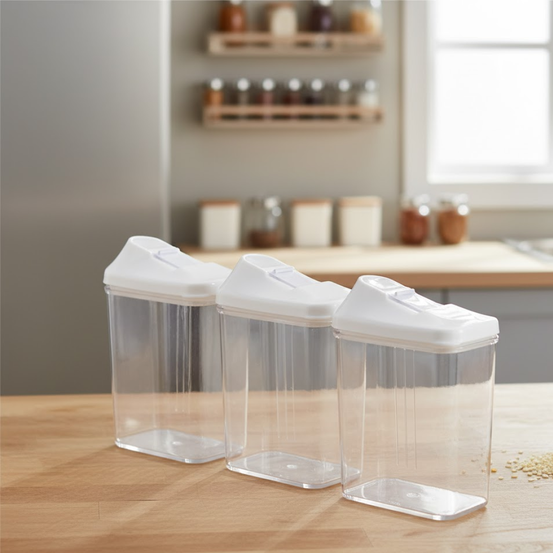 3pc Kitchen Storage Jar Set