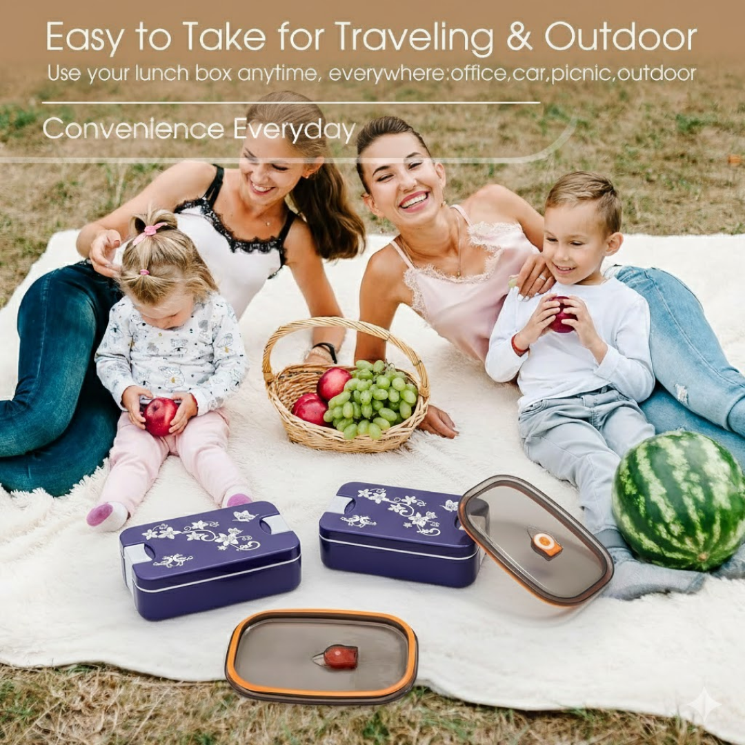 2-Compartment Airtight Lunch Box