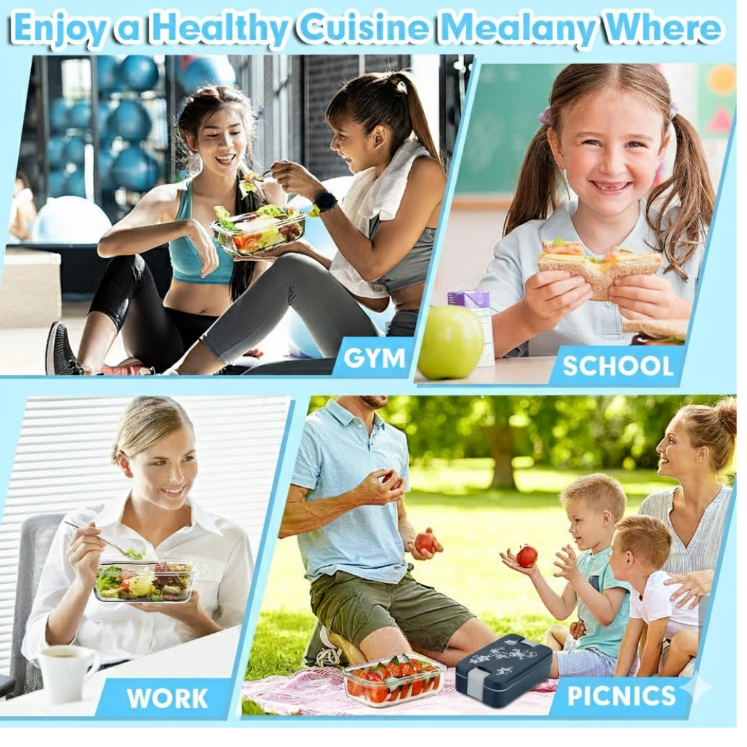 2-Compartment Airtight Lunch Box