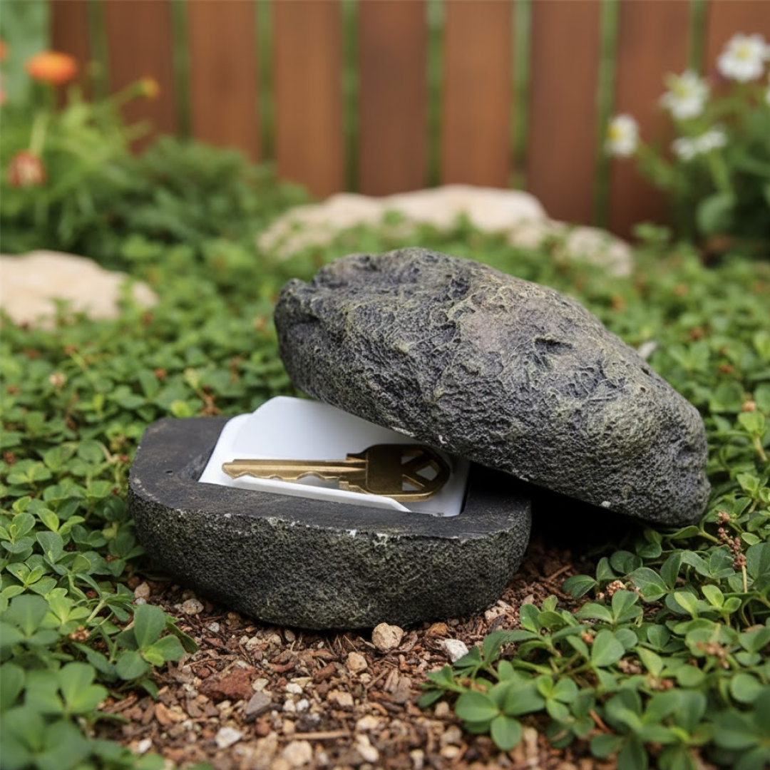 Rock Key Hider Decorative Piece