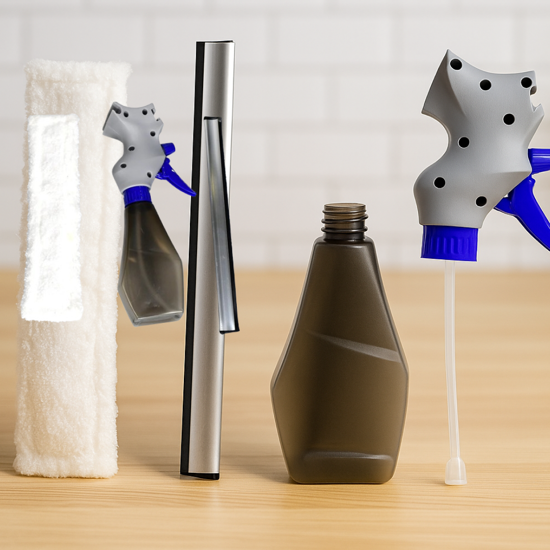 3-in-1 Spray Glass Cleaner Brush