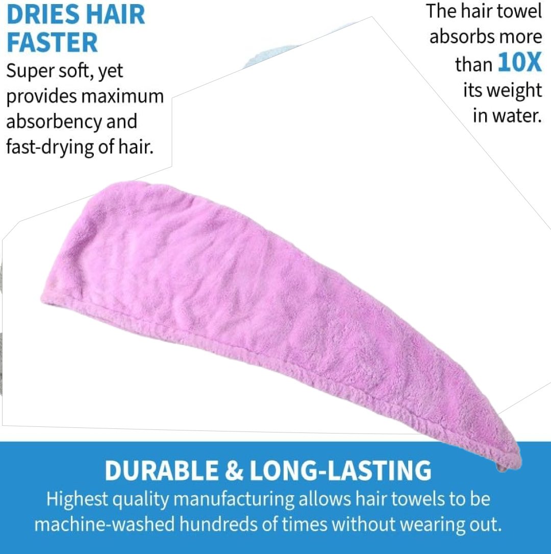 Quick Turban Hair-drying Absorbent Microfiber