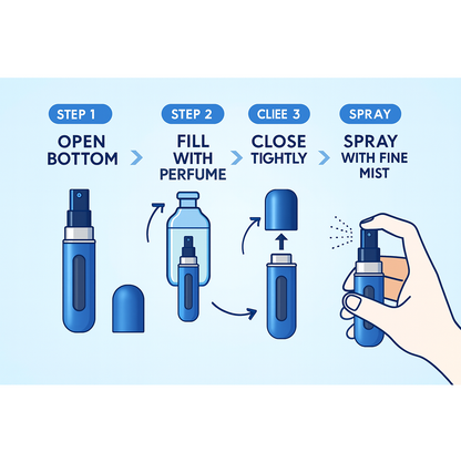 Refillable Perfume Atomizer Bottle