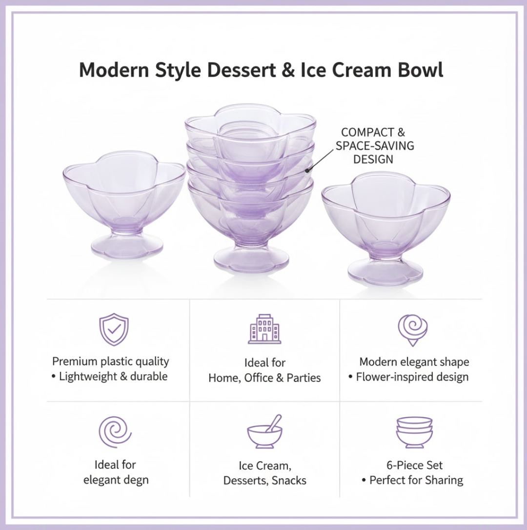 6-Piece Dessert Bowl Set