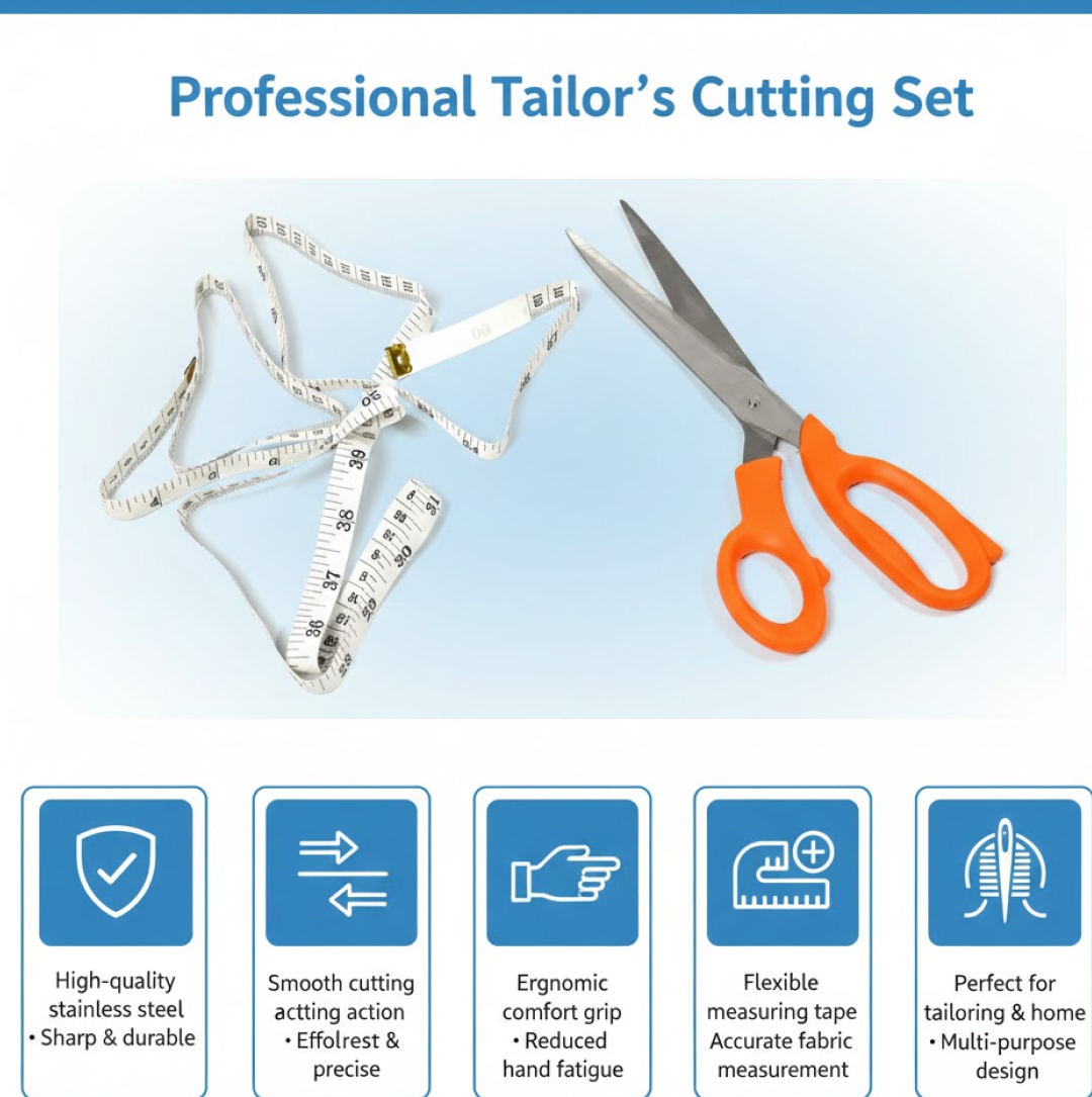 Tailor Scissors & Tape Set