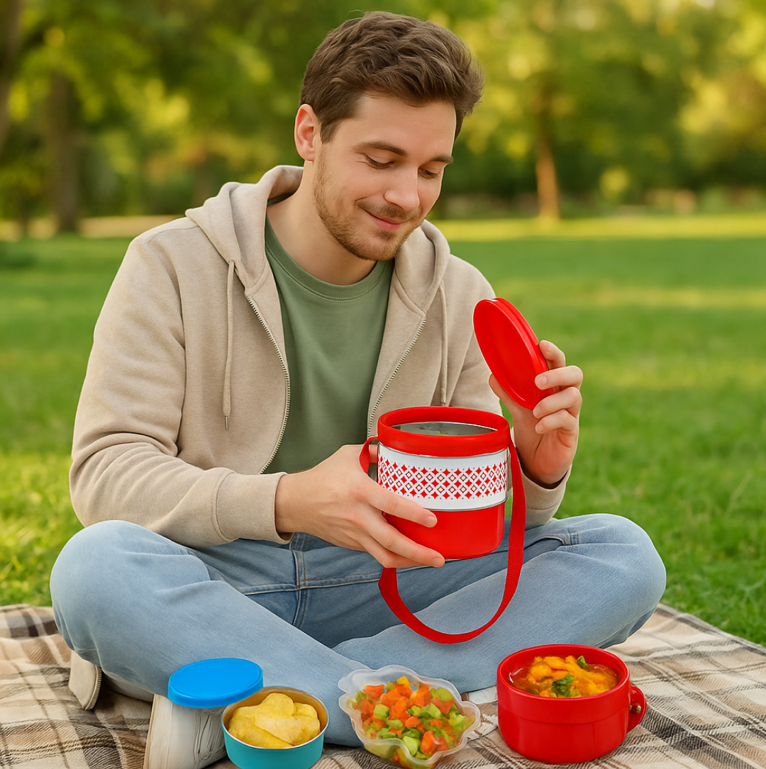 2-Layer Insulated Tiffin Box