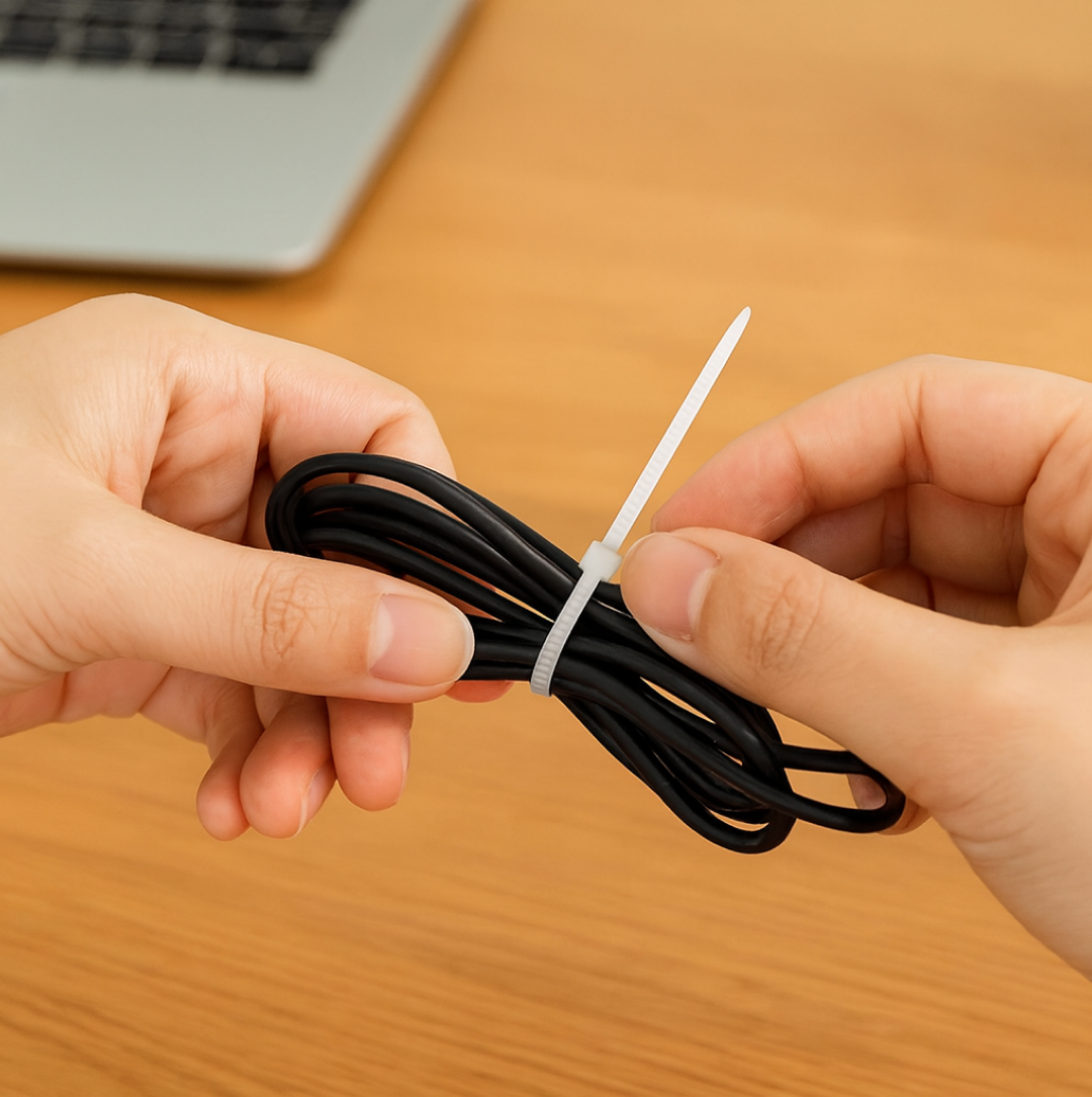 100-Pack Black Nylon Cable Ties
