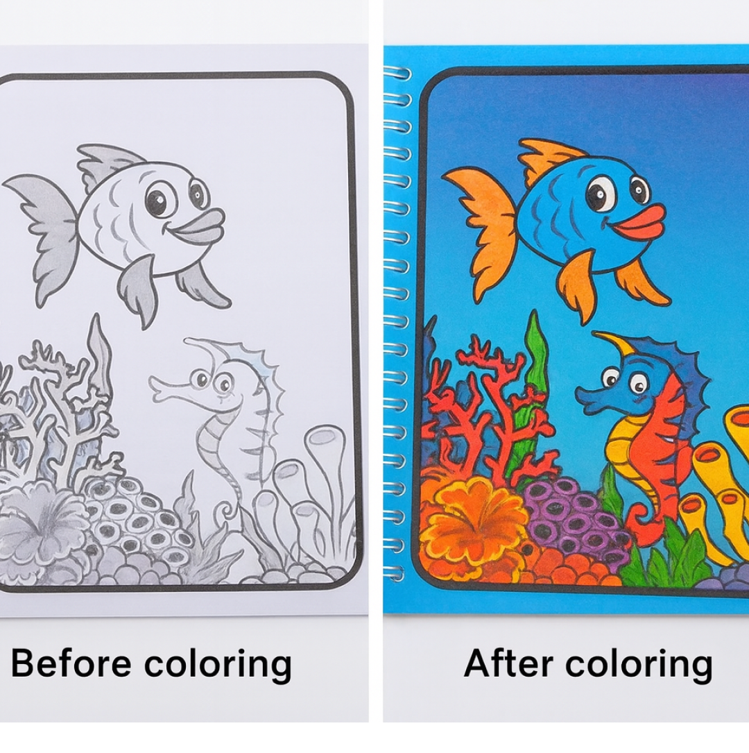 Magic Water Coloring Book
