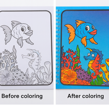 Magic Water Coloring Book