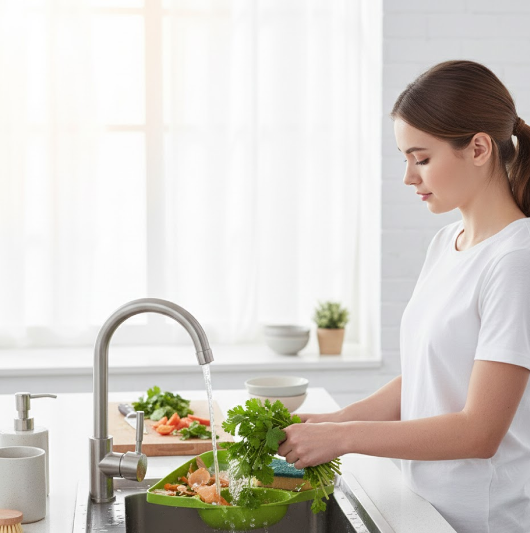 Corner Sink Strainer