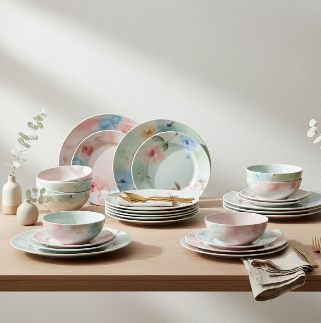 32-Pc Unbreakable Tableware Set