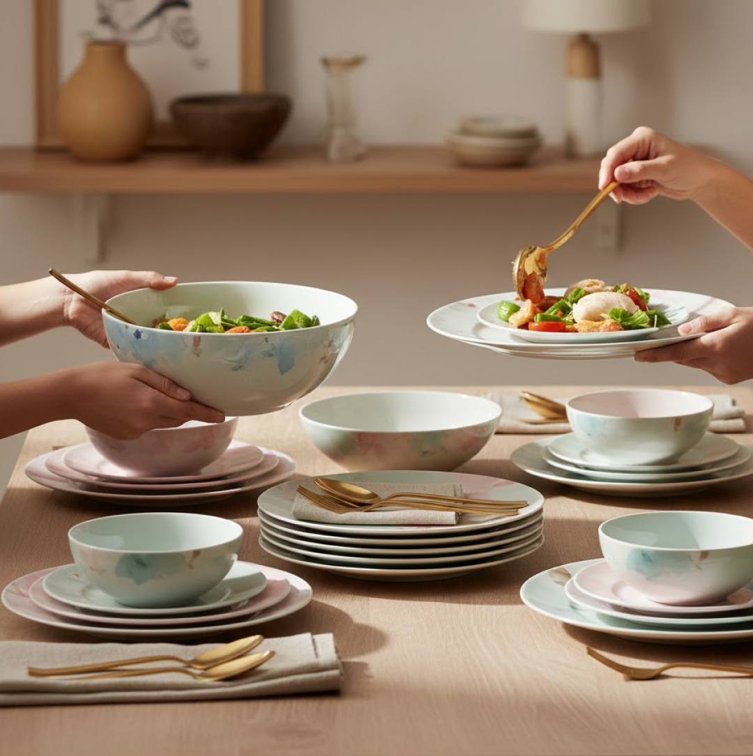 32-Pc Unbreakable Tableware Set