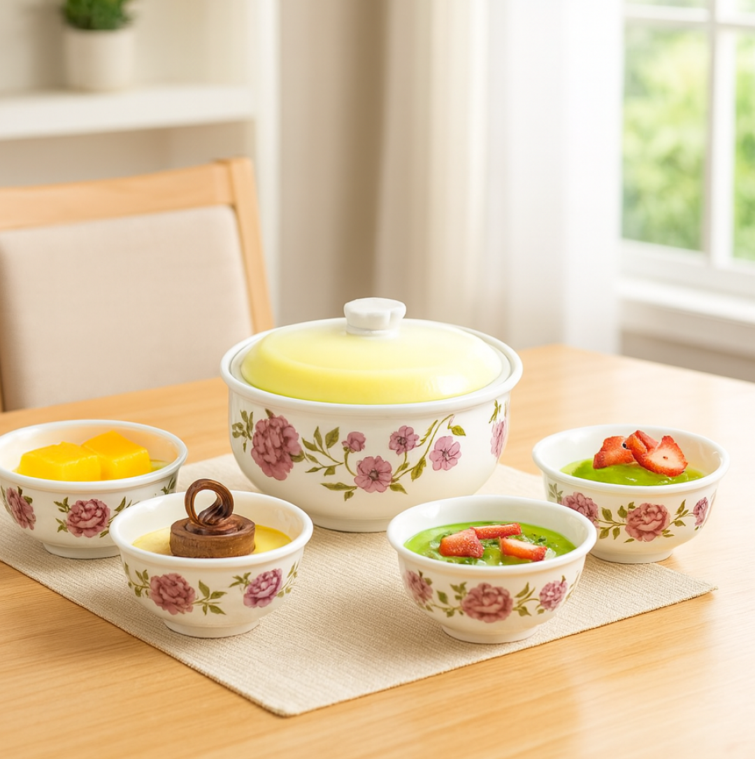 Elegant 5-Pc Pudding Set