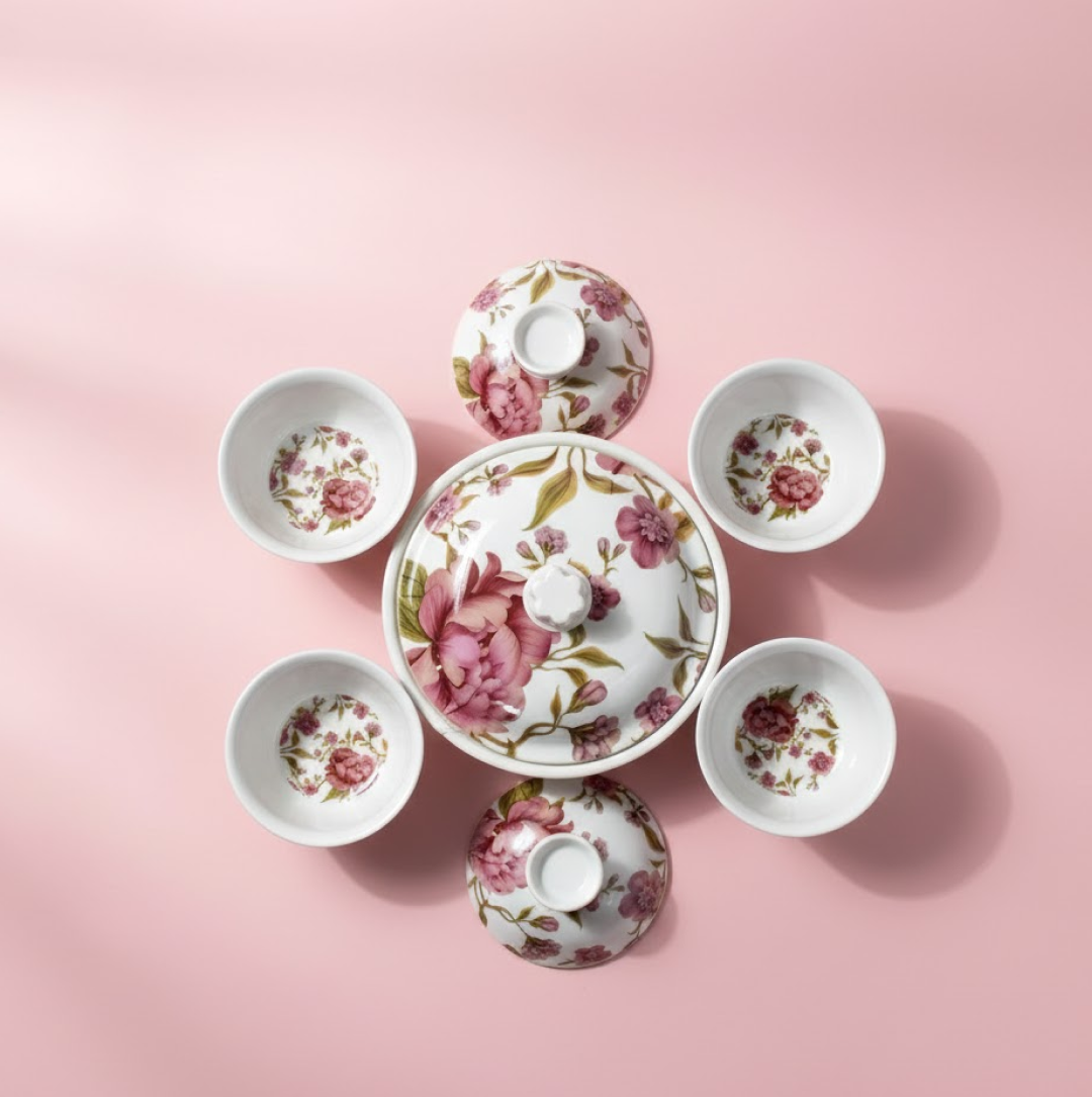 Elegant 5-Pc Pudding Set