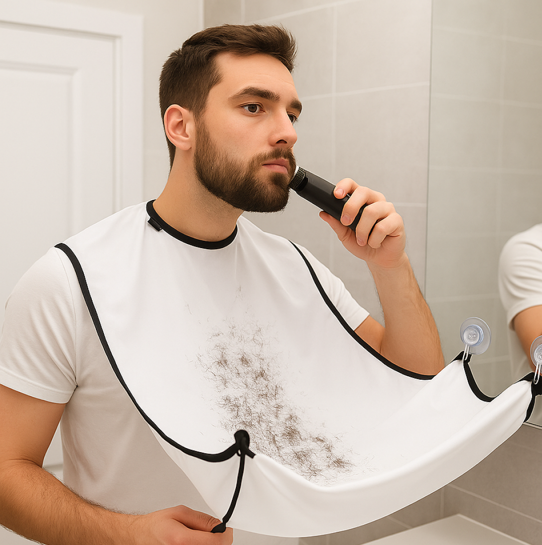 Beard Apron Hair Clippings Catcher