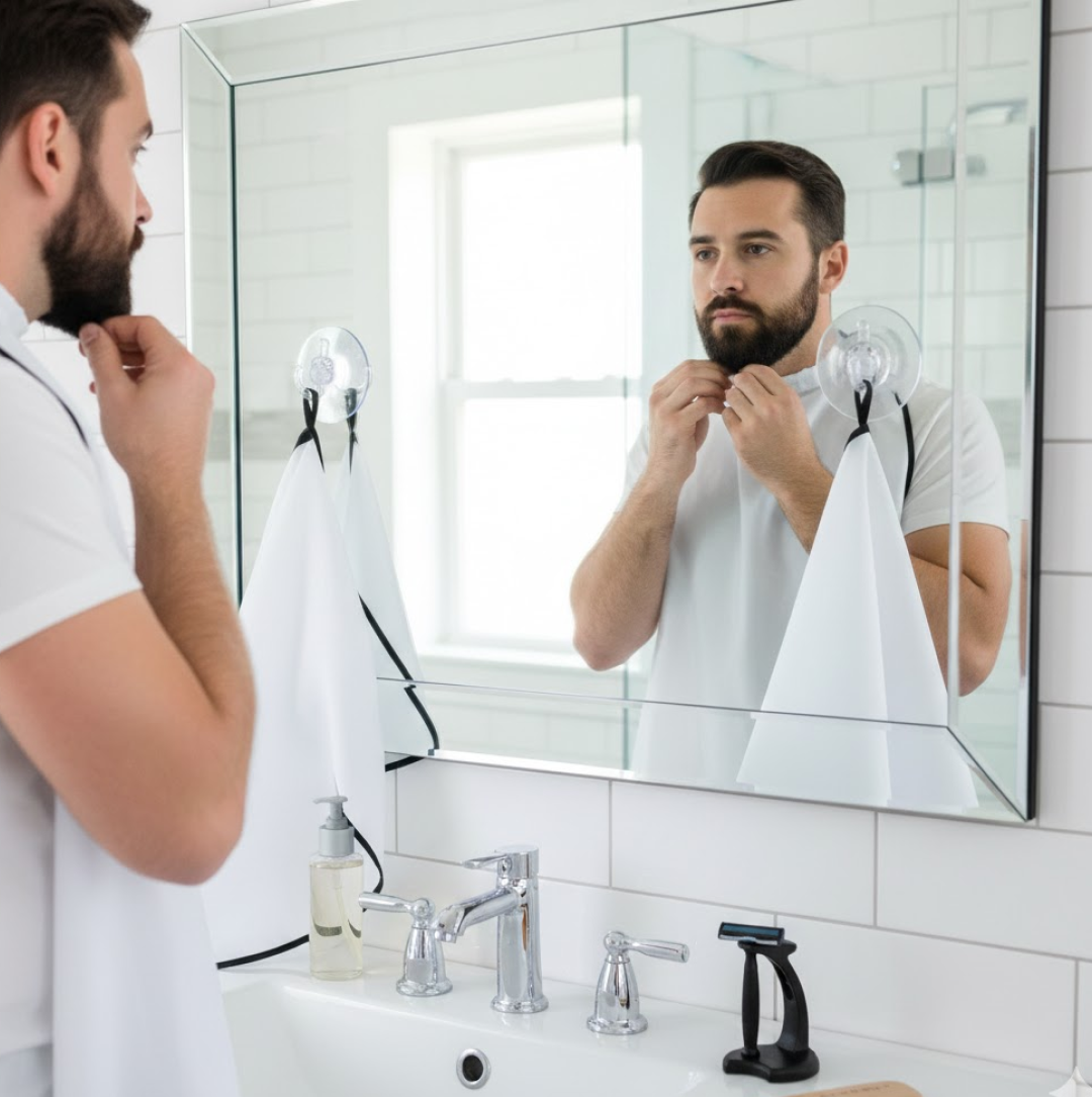 Beard Apron Hair Clippings Catcher