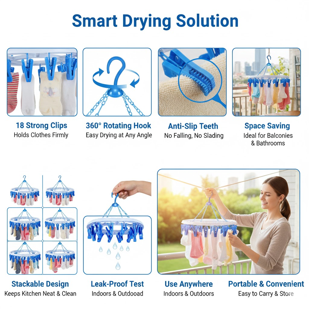 Round Cloth Drying Hanger