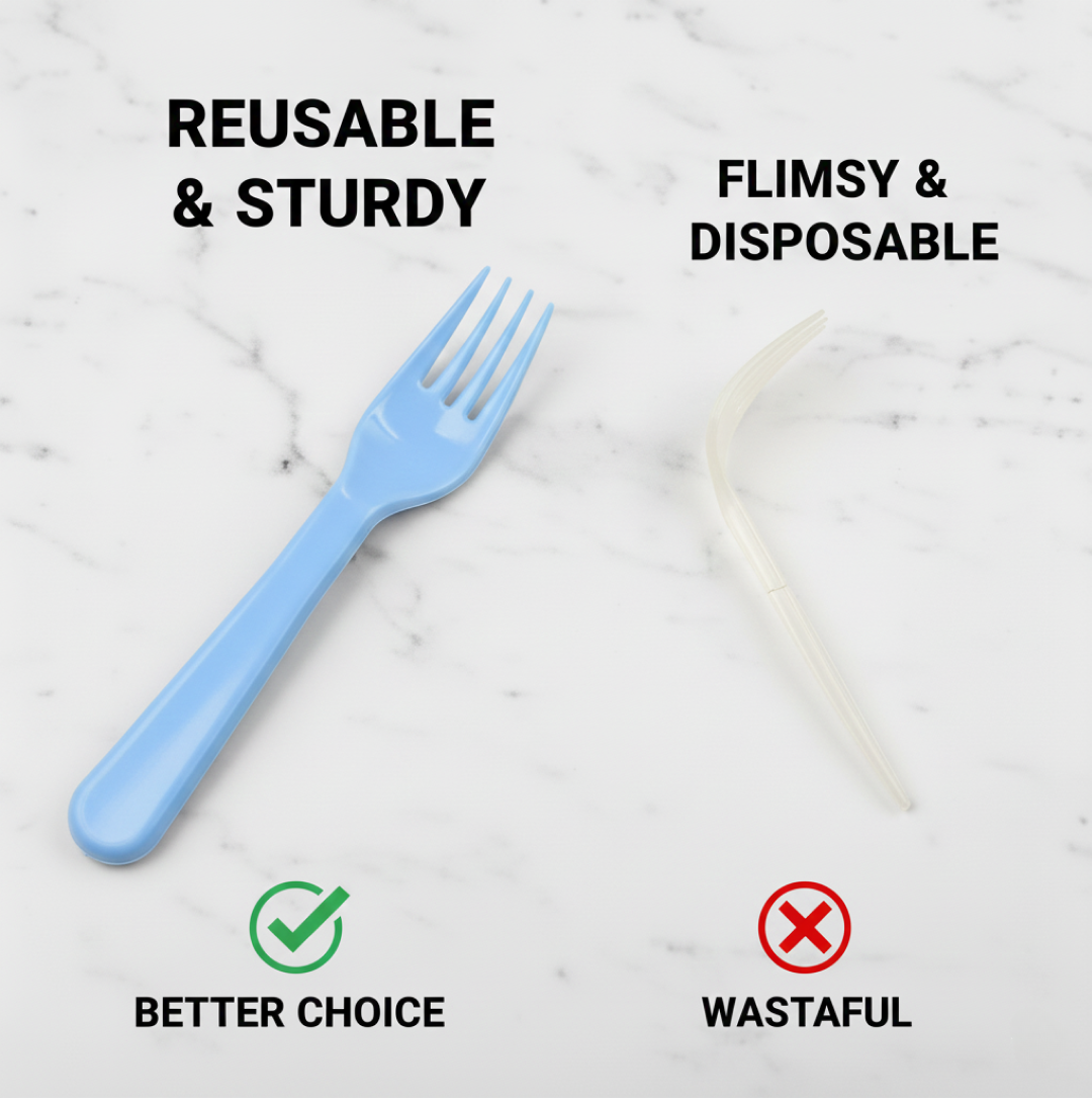 Reusable Premium Plastic Forks