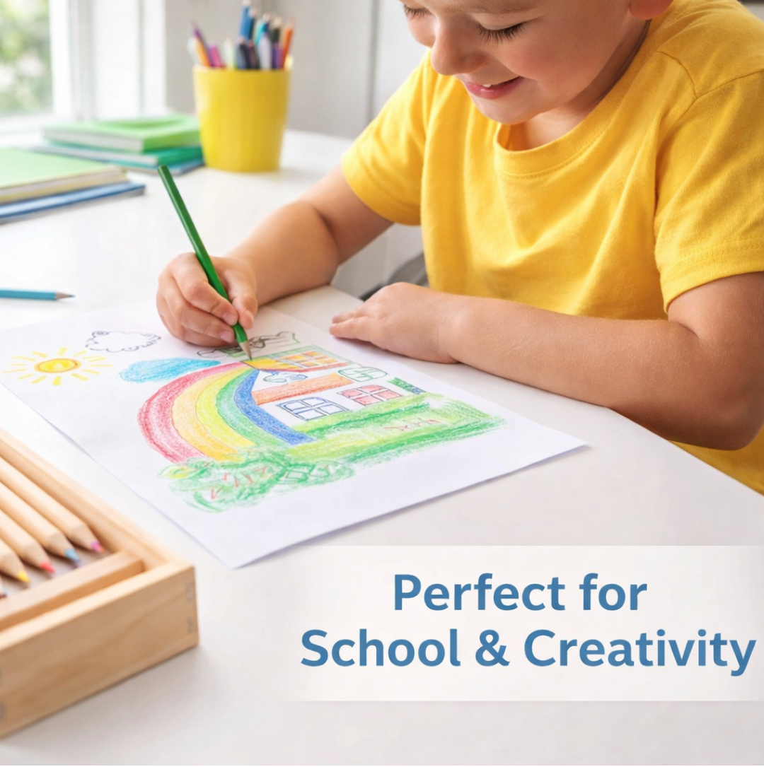 Colorful Wooden Pencil Set
