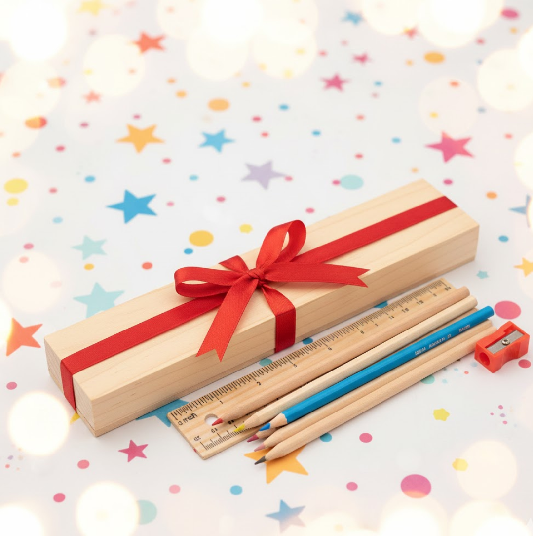 Colorful Wooden Pencil Set
