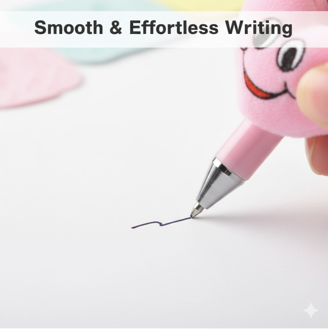 Cartoon Heart Facy Pen (12 Pcs)