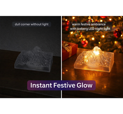 Plastic Iceberg Night Light (Moq - 12 Pc)