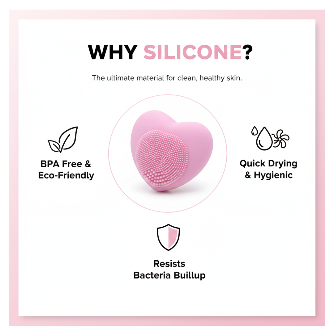 HeartGlow Face Cleansing Brush