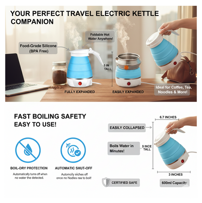 Foldable Travel Electric Kettle