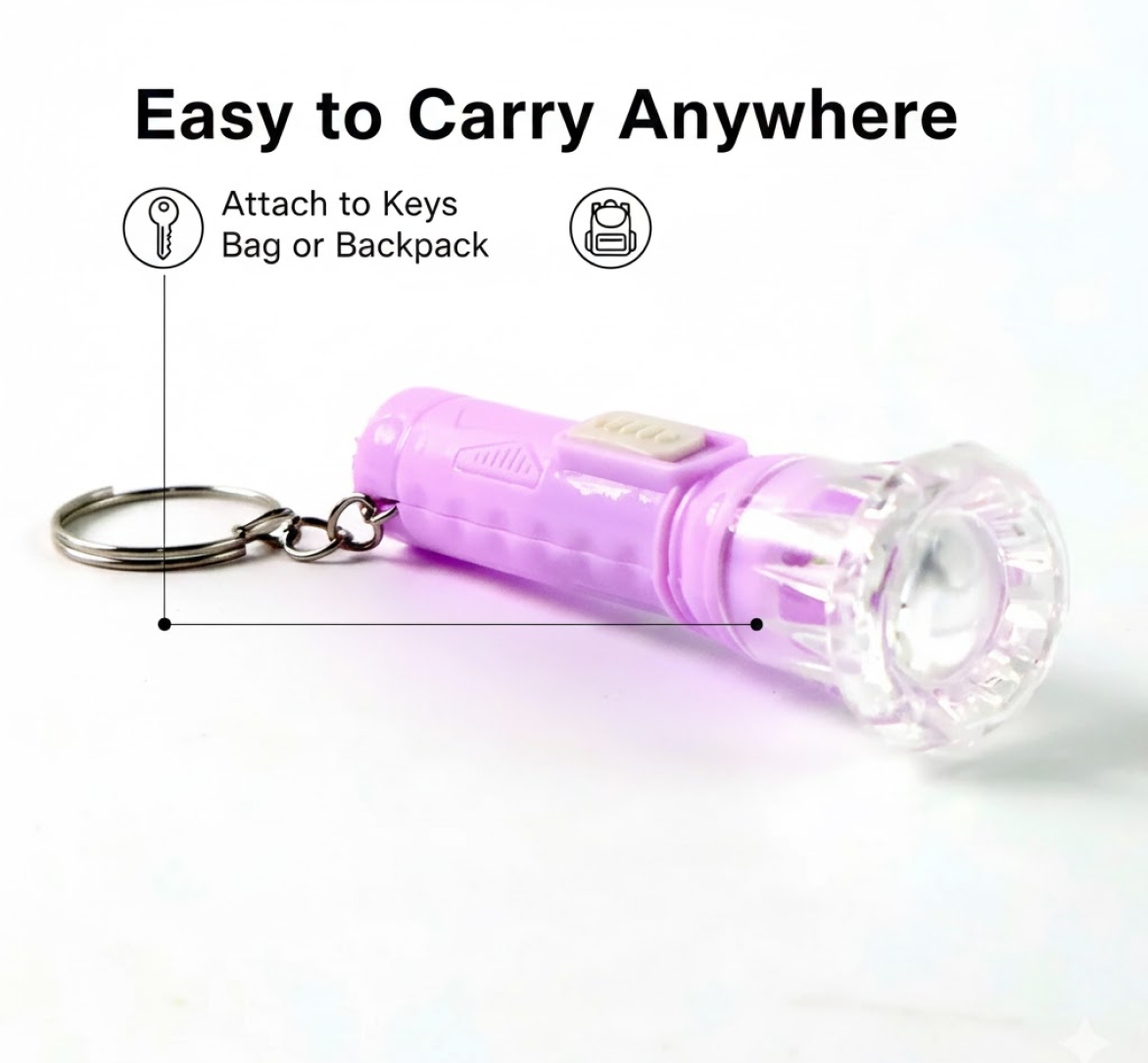 Mini LED Keychain Torch