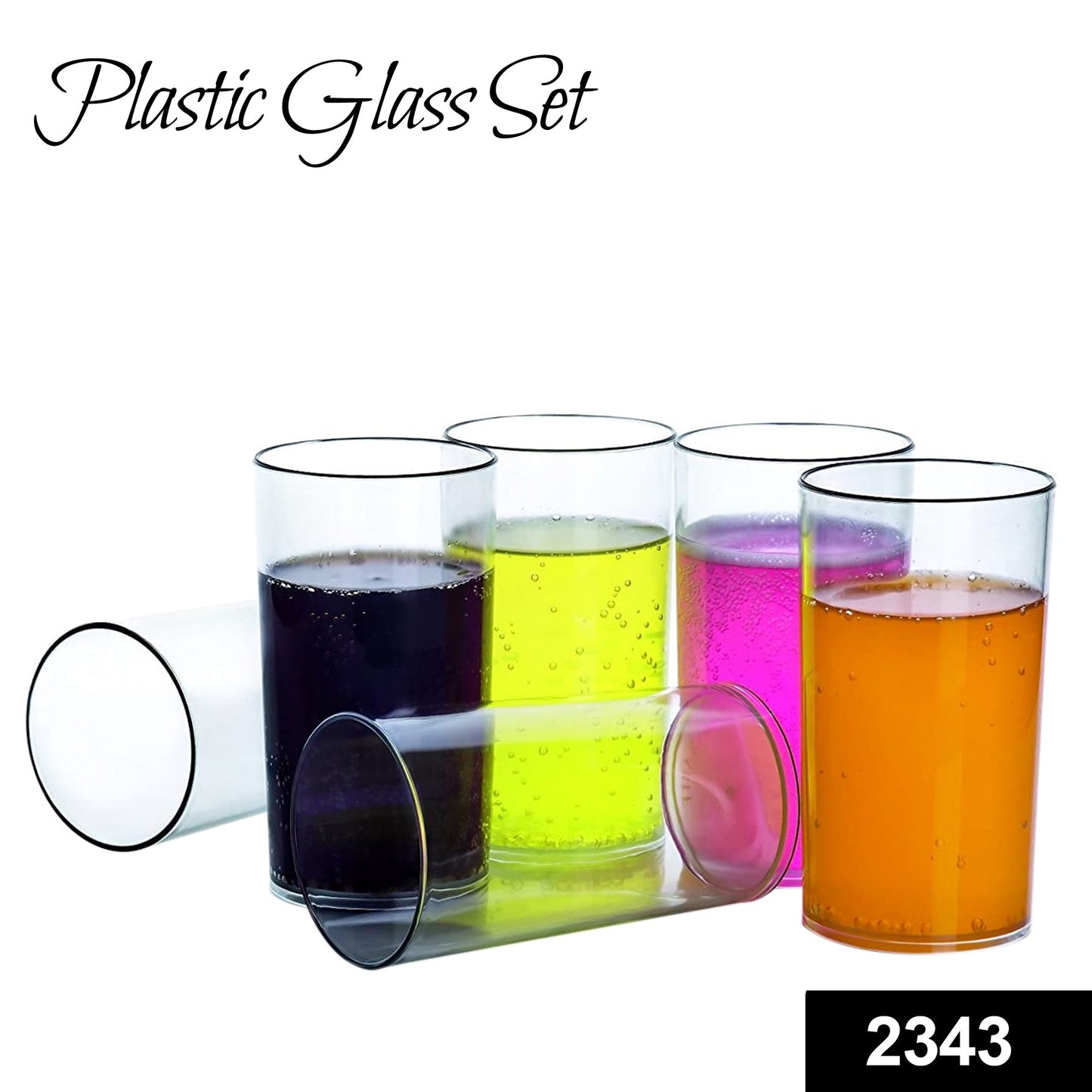 Unbreakable Transparent Glasses Set
