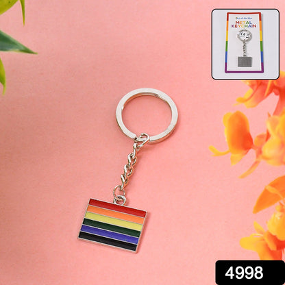 Rainbow Metal Keychain
