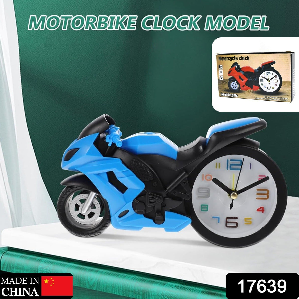Fashioned Alarm Clock Novelty Retro Motorcycle
