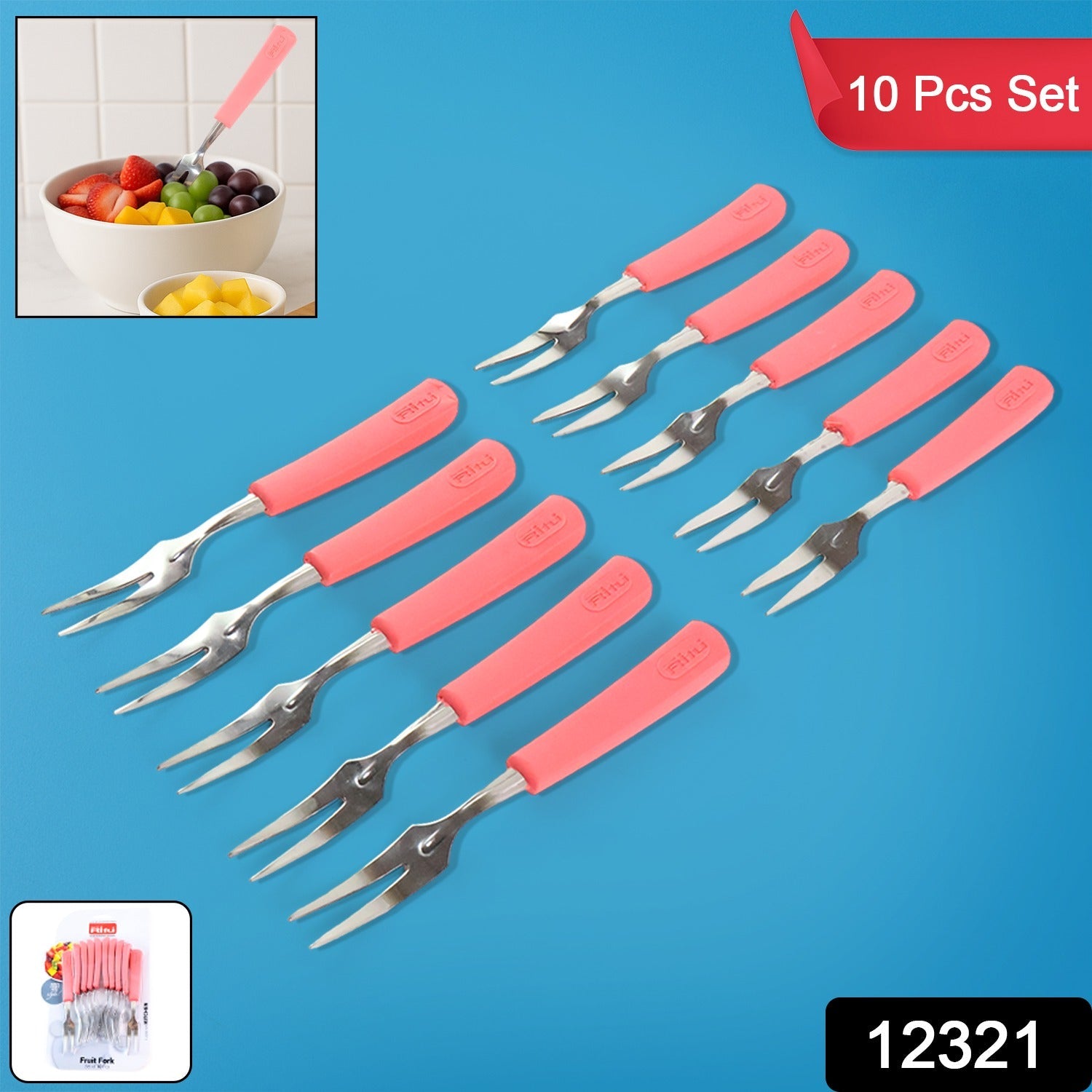 Fruit Fork Set  10 Pcs