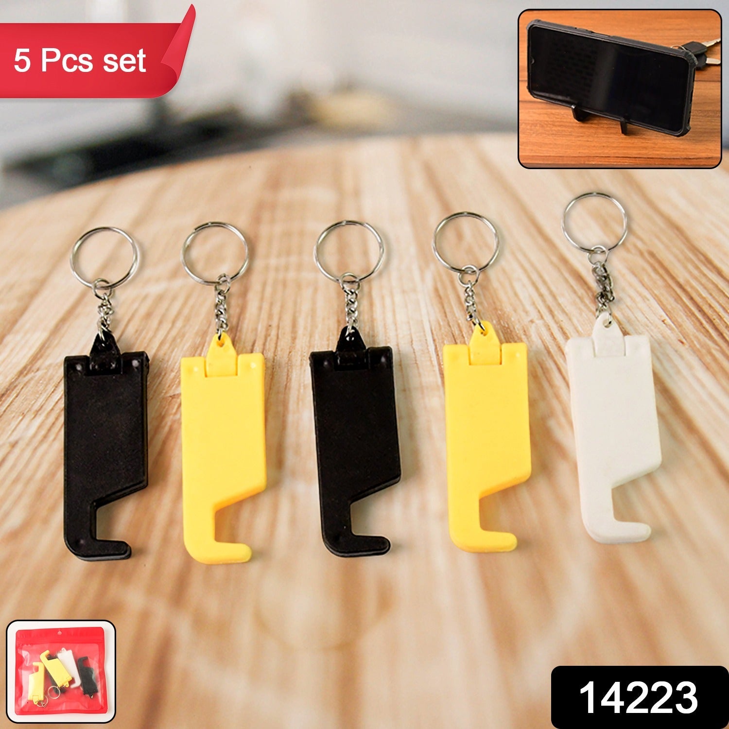 2-in-1 Keychain Phone Stand (5 Pc)