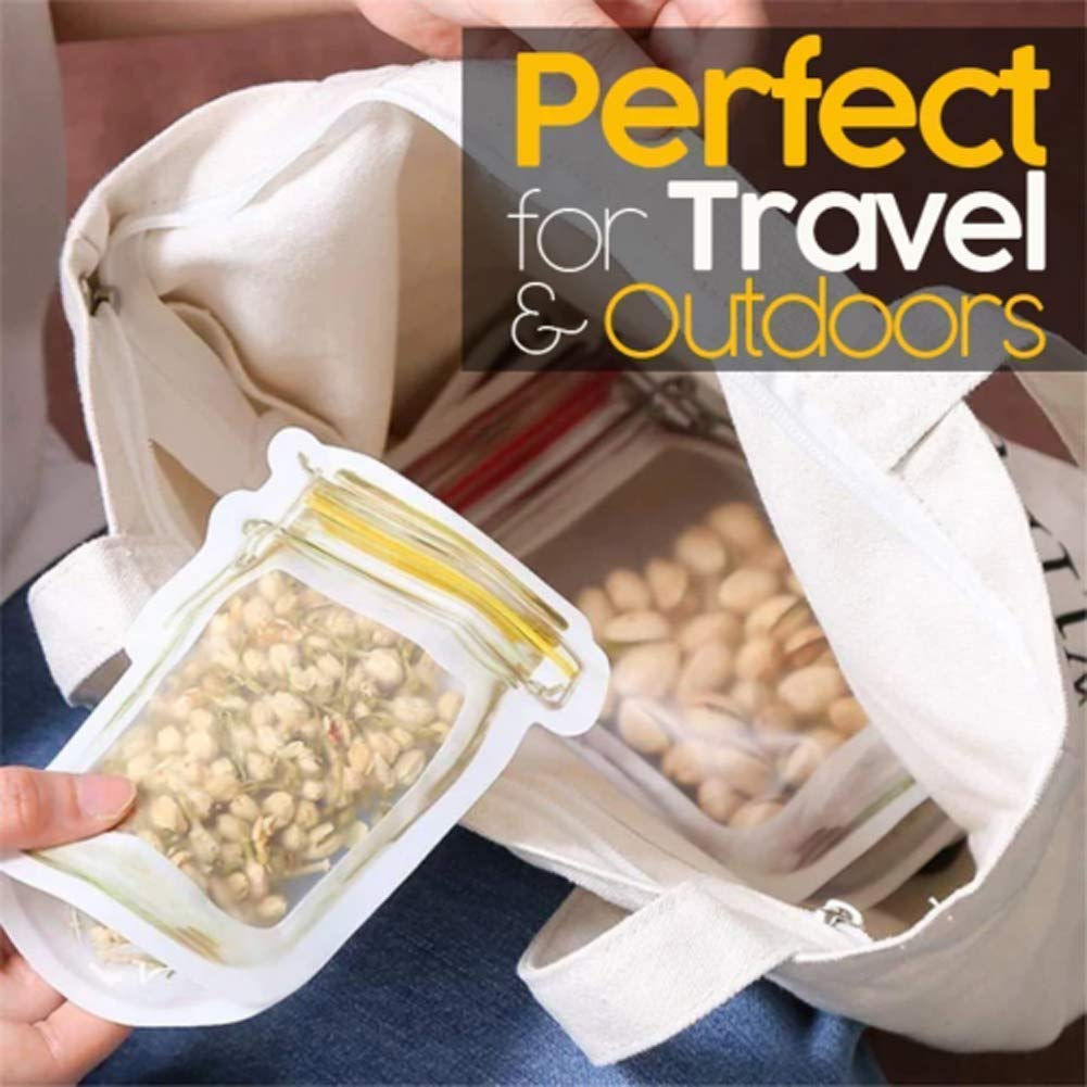 Jar-Shaped Ziplock Pouches