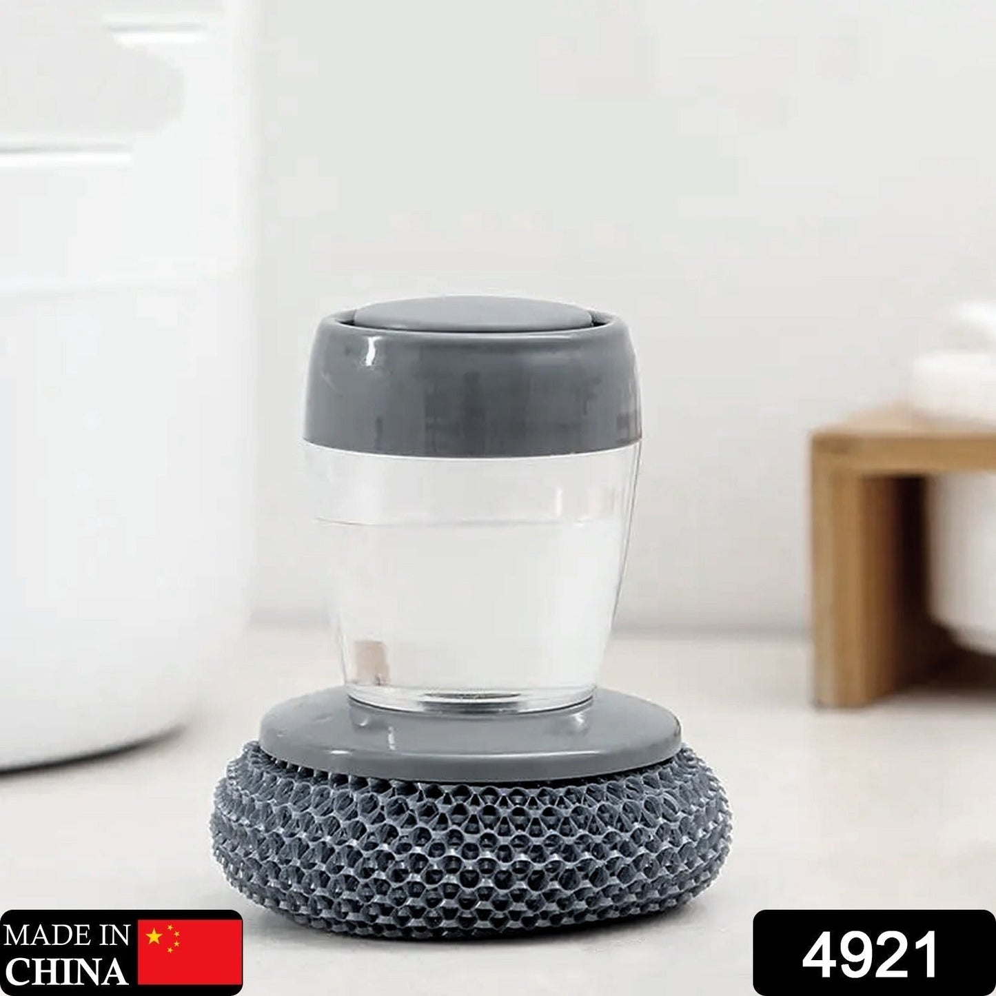 Soap Dispensing Palm Brush Washing Liquid